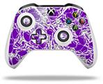 WraptorSkinz Decal Skin Wrap Set works with 2016 and newer XBOX One S / X Controller Scattered Skulls Purple (CONTROLLER NOT INCLUDED)