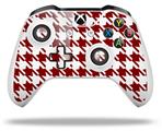 WraptorSkinz Decal Skin Wrap Set works with 2016 and newer XBOX One S / X Controller Houndstooth Red Dark (CONTROLLER NOT INCLUDED)