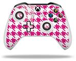 WraptorSkinz Decal Skin Wrap Set works with 2016 and newer XBOX One S / X Controller Houndstooth Hot Pink (CONTROLLER NOT INCLUDED)