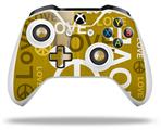 WraptorSkinz Decal Skin Wrap Set works with 2016 and newer XBOX One S / X Controller Love and Peace Yellow (CONTROLLER NOT INCLUDED)