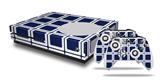 WraptorSkinz Decal Skin Wrap Set works with 2016 and newer XBOX One S Console and 2 Controllers Squared Navy Blue