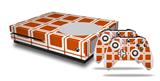 WraptorSkinz Decal Skin Wrap Set works with 2016 and newer XBOX One S Console and 2 Controllers Squared Burnt Orange