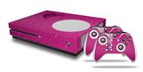 WraptorSkinz Decal Skin Wrap Set works with 2016 and newer XBOX One S Console and 2 Controllers Raining Fuschia Hot Pink