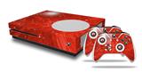 WraptorSkinz Decal Skin Wrap Set works with 2016 and newer XBOX One S Console and 2 Controllers Stardust Red