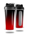 Skin Decal Wrap works with Blender Bottle 28oz Smooth Fades Red Black (BOTTLE NOT INCLUDED)