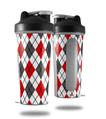 Skin Decal Wrap works with Blender Bottle 28oz Argyle Red and Gray (BOTTLE NOT INCLUDED)