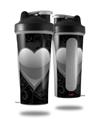 Skin Decal Wrap works with Blender Bottle 28oz Glass Heart Grunge Gray (BOTTLE NOT INCLUDED)