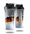 Skin Decal Wrap works with Blender Bottle 28oz Ripped Metal Fire (BOTTLE NOT INCLUDED)