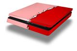 Vinyl Decal Skin Wrap compatible with Sony PlayStation 4 Slim Console Ripped Colors Pink Red (PS4 NOT INCLUDED)