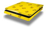 Vinyl Decal Skin Wrap compatible with Sony PlayStation 4 Slim Console Anchors Away Yellow (PS4 NOT INCLUDED)