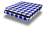 Vinyl Decal Skin Wrap compatible with Sony PlayStation 4 Slim Console Houndstooth Royal Blue (PS4 NOT INCLUDED)