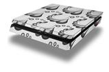 Vinyl Decal Skin Wrap compatible with Sony PlayStation 4 Slim Console Petals Gray (PS4 NOT INCLUDED)