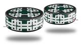 Skin Wrap Decal Set 2 Pack for Amazon Echo Dot 2 - Boxed Hunter Green (2nd Generation ONLY - Echo NOT INCLUDED)