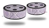 Skin Wrap Decal Set 2 Pack for Amazon Echo Dot 2 - Wavey Lavender (2nd Generation ONLY - Echo NOT INCLUDED)