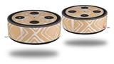 Skin Wrap Decal Set 2 Pack for Amazon Echo Dot 2 - Wavey Peach (2nd Generation ONLY - Echo NOT INCLUDED)
