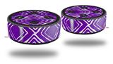 Skin Wrap Decal Set 2 Pack for Amazon Echo Dot 2 - Wavey Purple (2nd Generation ONLY - Echo NOT INCLUDED)