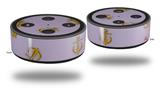 Skin Wrap Decal Set 2 Pack for Amazon Echo Dot 2 - Anchors Away Lavender (2nd Generation ONLY - Echo NOT INCLUDED)