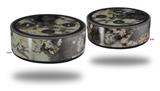 Skin Wrap Decal Set 2 Pack for Amazon Echo Dot 2 - Marble Granite 04 (2nd Generation ONLY - Echo NOT INCLUDED)