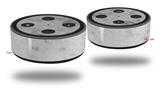 Skin Wrap Decal Set 2 Pack for Amazon Echo Dot 2 - Marble Granite 07 White Gray (2nd Generation ONLY - Echo NOT INCLUDED)