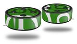 Skin Wrap Decal Set 2 Pack for Amazon Echo Dot 2 - Love and Peace Green (2nd Generation ONLY - Echo NOT INCLUDED)