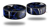 Skin Wrap Decal Set 2 Pack for Amazon Echo Dot 2 - Twisted Garden Blue and White (2nd Generation ONLY - Echo NOT INCLUDED)