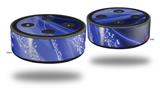 Skin Wrap Decal Set 2 Pack for Amazon Echo Dot 2 - Mystic Vortex Blue (2nd Generation ONLY - Echo NOT INCLUDED)