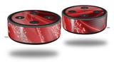 Skin Wrap Decal Set 2 Pack for Amazon Echo Dot 2 - Mystic Vortex Red (2nd Generation ONLY - Echo NOT INCLUDED)