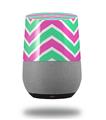 Decal Style Skin Wrap for Google Home Original - Zig Zag Teal Green and Pink (GOOGLE HOME NOT INCLUDED)