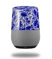 Decal Style Skin Wrap for Google Home Original - Scattered Skulls Royal Blue (GOOGLE HOME NOT INCLUDED)