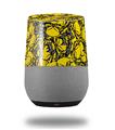 Decal Style Skin Wrap for Google Home Original - Scattered Skulls Yellow (GOOGLE HOME NOT INCLUDED)
