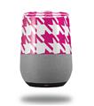 Decal Style Skin Wrap for Google Home Original - Houndstooth Hot Pink (GOOGLE HOME NOT INCLUDED)