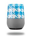 Decal Style Skin Wrap for Google Home Original - Houndstooth Blue Neon (GOOGLE HOME NOT INCLUDED)