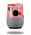 Decal Style Skin Wrap for Google Home Original - Lots of Dots Red on Pink (GOOGLE HOME NOT INCLUDED)