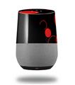 Decal Style Skin Wrap for Google Home Original - Lots of Dots Red on Black (GOOGLE HOME NOT INCLUDED)
