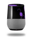 Decal Style Skin Wrap for Google Home Original - Lots of Dots Purple on Black (GOOGLE HOME NOT INCLUDED)