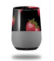 Decal Style Skin Wrap for Google Home Original - Strawberries on Black (GOOGLE HOME NOT INCLUDED)