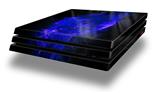 Vinyl Decal Skin Wrap compatible with Sony PlayStation 4 Pro Console Flaming Fire Skull Blue (PS4 NOT INCLUDED)
