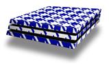 Vinyl Decal Skin Wrap compatible with Sony PlayStation 4 Pro Console Houndstooth Royal Blue (PS4 NOT INCLUDED)