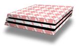 Vinyl Decal Skin Wrap compatible with Sony PlayStation 4 Pro Console Houndstooth Pink (PS4 NOT INCLUDED)