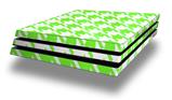 Vinyl Decal Skin Wrap compatible with Sony PlayStation 4 Pro Console Houndstooth Neon Lime Green (PS4 NOT INCLUDED)