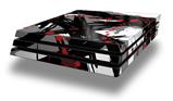 Vinyl Decal Skin Wrap compatible with Sony PlayStation 4 Pro Console Abstract 02 Red (PS4 NOT INCLUDED)
