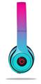 WraptorSkinz Skin Decal Wrap compatible with Beats Solo 2 and Solo 3 Wireless Headphones Smooth Fades Neon Teal Hot Pink Skin Only (HEADPHONES NOT INCLUDED)