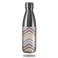 Skin Decal Wrap for RTIC Water Bottle 17oz Zig Zag Colors 03 (BOTTLE NOT INCLUDED)