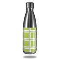 Skin Decal Wrap for RTIC Water Bottle 17oz Squared Sage Green (BOTTLE NOT INCLUDED)