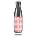 Skin Decal Wrap for RTIC Water Bottle 17oz Squared Pink (BOTTLE NOT INCLUDED)