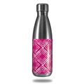 Skin Decal Wrap for RTIC Water Bottle 17oz Wavey Fushia Hot Pink (BOTTLE NOT INCLUDED)