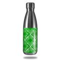 Skin Decal Wrap for RTIC Water Bottle 17oz Wavey Green (BOTTLE NOT INCLUDED)
