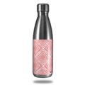 Skin Decal Wrap for RTIC Water Bottle 17oz Wavey Pink (BOTTLE NOT INCLUDED)