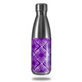 Skin Decal Wrap for RTIC Water Bottle 17oz Wavey Purple (BOTTLE NOT INCLUDED)