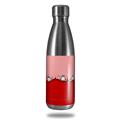 Skin Decal Wrap for RTIC Water Bottle 17oz Ripped Colors Pink Red (BOTTLE NOT INCLUDED)